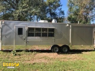 2016 8.5' x 28' Freedom Barbecue Concession Trailer w/ Restroom