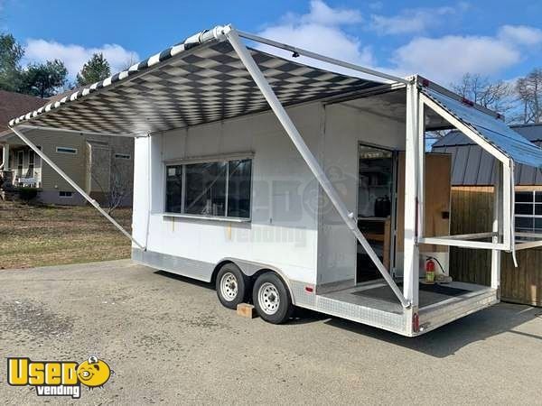 Turnkey Biz Loaded 2010 27' Food Concession Trailer with Porch and Awning