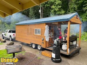 8' x 26' Barbecue Concession Trailer with Porch / Mobile Vending BBQ Rig