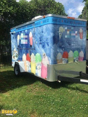 2013-6' x 12' Turnkey Shaved Ice Concession Trailer