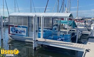 2002 - Custom Built Bennington Pontoon Food Boat | Floating Restaurant