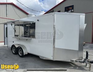 2025 7' x 17' Donut Concession Trailer Mobile Bakery Unit w/ Pro Fire System