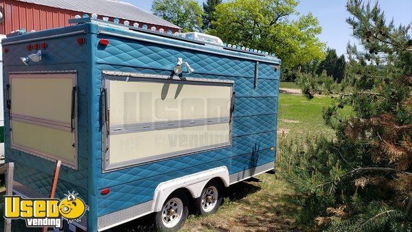 Very Clean Used 2006 8' x 14' Street Food Concession Trailer