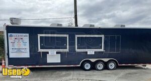 2015 Diamond Cargo 7' x 30' Commercial Mobile Kitchen Food Vending Trailer