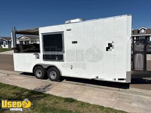 2021 Barbecue Food Concession Trailer with Fire Suppression & Porch