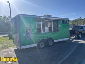 2007 8' x 16' Wells Cargo Kitchen Food Concession Trailer with Fire Suppression
