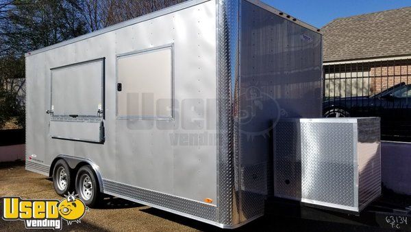 Barely Used 2020 - 8.5' x 18' Freedom Mobile Kitchen Food Concession Trailer