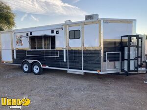 Fully Equipped - 2021 - 8.5' x 25' Mobile Kitchen Concession Trailer with Smoker Deck