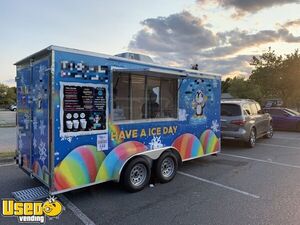 2020 - 7' x 16' Ice Cream Concession Trailer | Mobile Dessert Unit