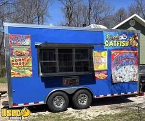 NEW - 2026 8.5' x 16' Worldwide Kitchen Food Concession Trailer with Fire Suppression