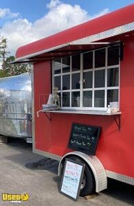 Used 14' Mobile Kitchen / Ready to Cook Food Concession Trailer