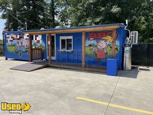 2008 8' x 40' Refrigerated Container to BBQ Concession Stand Mobile Kitchen Conversion w/ Bathroom