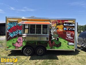 2025 8' x 16' Kitchen Food Concession Trailer with Fire Suppression System