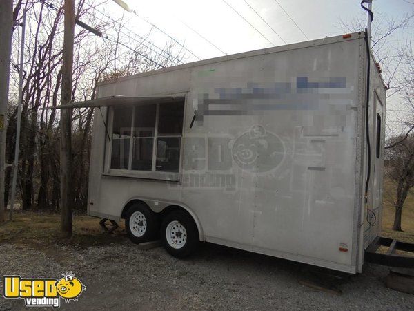 8.6' x 16.6' Cargo Express Food Concession Trailer