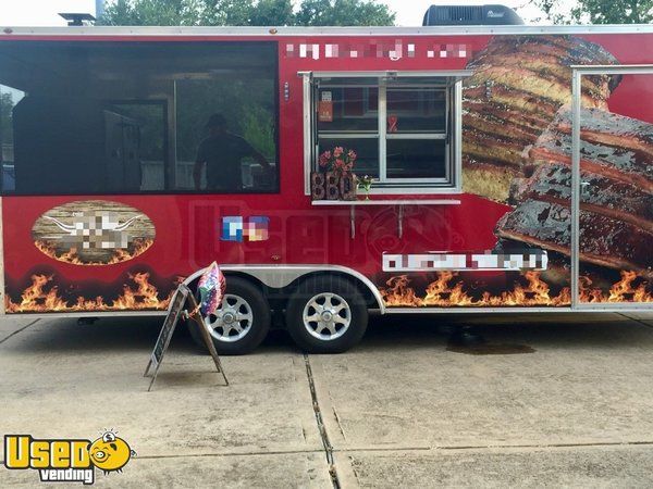 2017 - 8.5' x 20' BBQ Concession Trailer with Porch