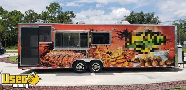 2017 - 30' Mobile Kitchen Concession Trailer with Porch