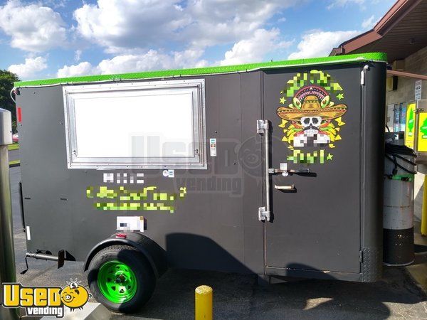 2002 - 6.5' x 12' Food Concession Trailer with 2019 Kitchen