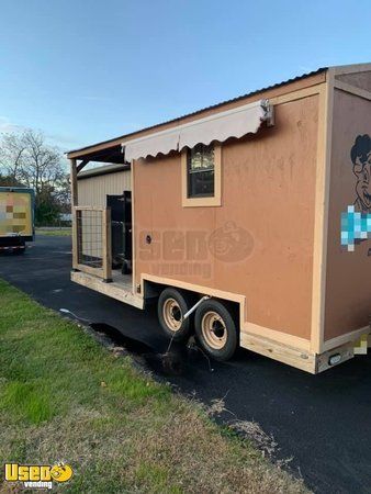 Very Spacious All-Electrical 22' Barbecue Concession Trailer with a 6' Porch