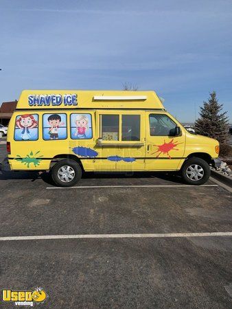 2006 - 22' Ford Econoline Van Snowie Shaved Ice/ Ice Cream Truck Turnkey Snowball Business