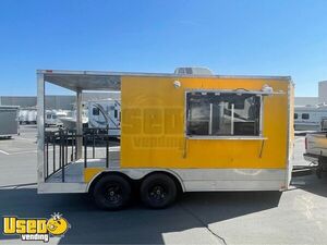 2015 Freedom 8.5' x 16' Basic Concession Vending Trailer with Porch