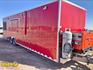 2018 Kitchen Food Concession Trailer with Enclosed Porch & Fire Suppression System