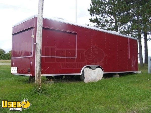 2007 - 28' x 8' Wells Cargo Concession Trailer / Mobile Kitchen