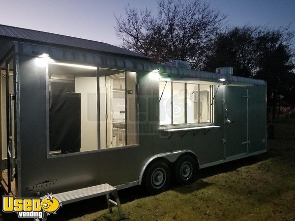 2014- 8.5' x 24' Barbecue Food Concession Trailer w/ Porch