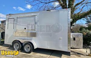 Well-Equipped 7' x 16' Mobile Vending Unit - Kitchen Food Concession Trailer
