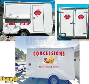 NEW - 2024 7' x 12' Cargo Craft Concession Trailer | Mobile Street Vending Unit