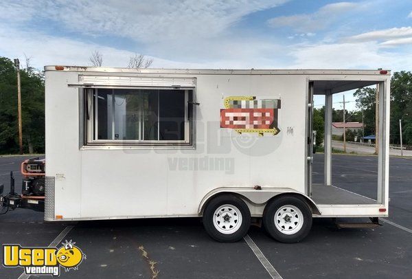 2013-7'x16' Food Concession Trailer with Porch 2014 Kitchen