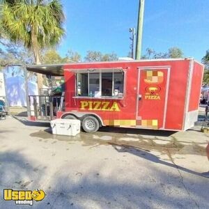 Like-New 2020 - 9' x 18' Freedom Wood-Fired Pizza Trailer with Open 6' Porch