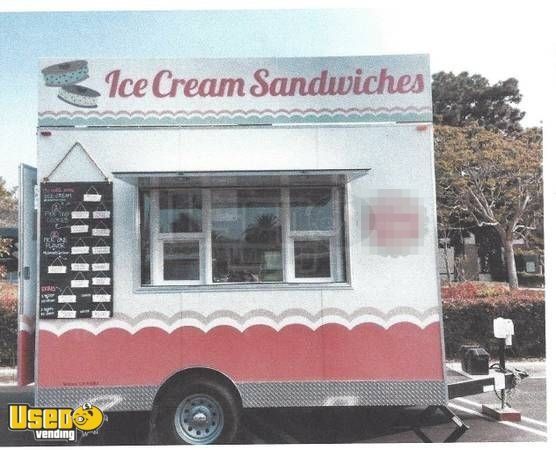 8.5' x 11' Ice Cream and Snack Trailer