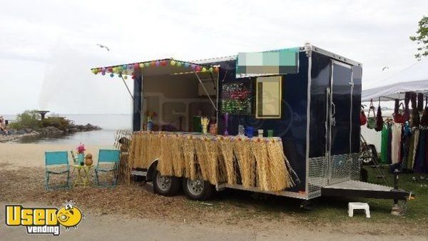 2015 - 8.5' x 14' Stealth Smoothies Concession Trailer