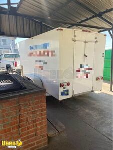 Refrigerated Catering BBQ Service Trailer with 2 Custom BBQ Pits