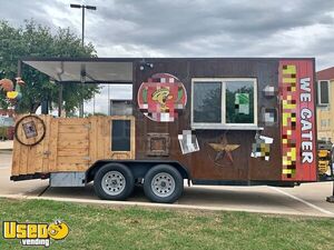 Turnkey 2021 Homemade 18' Barbecue Food Concession Trailer with Porch