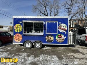 2025 18' Mobile Kitchen Food Concession Trailer with Pro Fire System