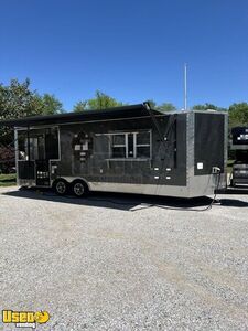 2023 8.5' x 24'  Barbecue Food Concession Trailer with Porch and Smoker