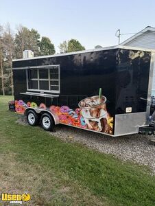 Turnkey - 2024 7' x 16' Freedom Mini Donut Concession Trailer w/ Fire Suppression System