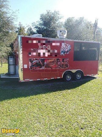 2016 - 8' x 20' BBQ Concession Trailer with Porch