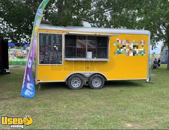 Turnkey 2018 Cargo Craft 8.5' x 16' Shaved Ice Concession Trailer