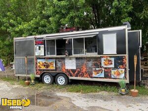 20' Barbecue Concession Trailer/ Mobile Barbecue Unit with Porch + Smoker