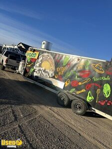 27' Kitchen Food Concession Trailer with NSF Equipment + Pro Fire System