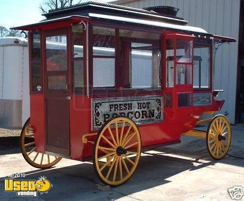 Full size CRETOR'S POPCORN WAGON MODEL D- With Brand New Hauling Trailer