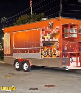 Like New - 2024 8' x 16' Kitchen Food Concession Trailer