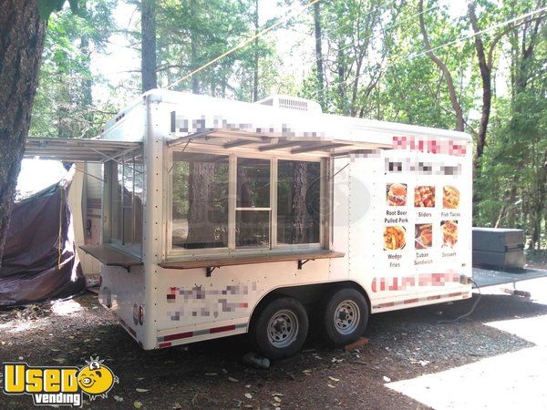 8' x 15.9' Food Concession Trailer with Porch