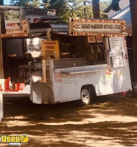Wells Cargo 7' x 12' Food Concession Trailer Mobile Vending Unit