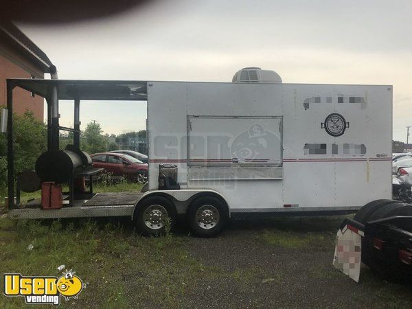 2008 - 30' BBQ Concession Trailer with Porch / Food Concession Trailer