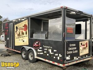 2015 8.5' x 30' Barbecue Concession Trailer with 9' Porch/Commercial BBQ Rig