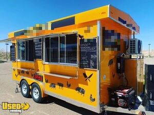 2021 - 8' x 16' Kitchen Food Concession Trailer with Pro-Fire Suppression