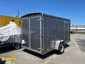 Used 7' x 14' Enclosed Concession Trailer Mobile Vending Unit